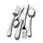 International Silver Royal Bead 80-Piece Flatware Set, Service for 12