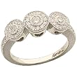 14K White Gold Stylish Barrel Diamond Anniversary Band