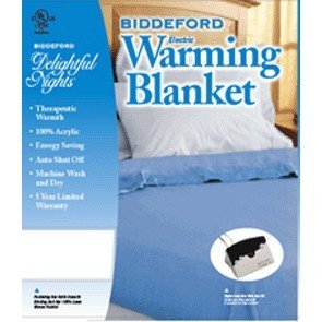 Biddeford Delightful Nights Electric Blanket, 100% Acrylic QUEEN