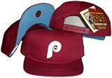 Philadelphia Phillies Maroon Snapback Adjustable Plastic Snap Back Hat / Cap