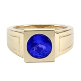 14K Exquisite Tanzanite Mens Ring (NEW ARRIVAL)
