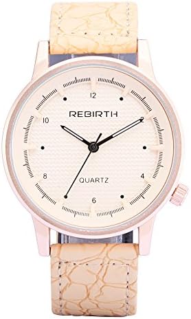 SMEETO Men Simple Quartz Watches Japanese Movement Rose Gold Case Vacuum Plating Waterproof