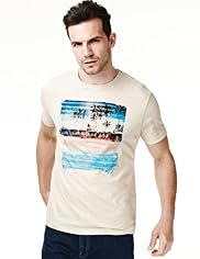 North Coast Pure Cotton Beach Print T-Shirt