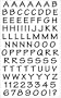 Gt Casual Black Alphabet