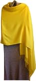 Alpaca Pashmina. Rare Baby Alpaca & Silk Pacmina - Bright Yellow