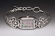 Silver Spoon Rare Mother of Pearl Unique Watch Narcissus Flower