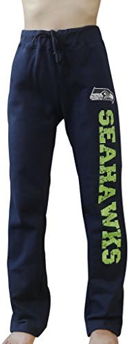 Womens Seattle Seahawks Fans Sporty Vintage Style Lounge Pants - Navy (Size: XL)