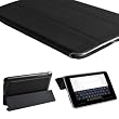 Swees Ultra Slim Kunstleder Tasche mit Auto Sleep und Wake Funktion, Stylus & Displayschutzfolie f�r Google Nexus 7 (8GB & 16GB) - Schwarz
