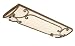 World Imports 7204-35 Bristol Collection 4-Light Linear Fluorescent Flush Mount, Antique Oak
