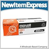 Maxell Watch Battery Button Cell LR41 AG3 192 Pack of 10 Batteries