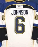 Erik Johnson Signed St. Louis Blues White Reebok Premier Jersey
