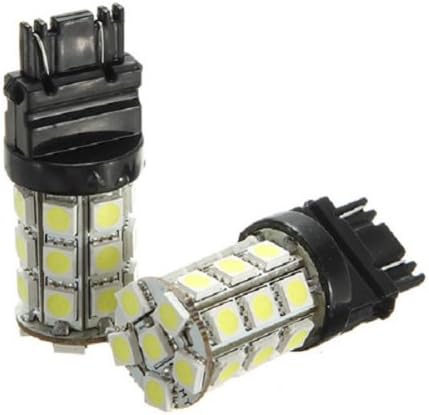 2X T25 3157 27 LED 5050 SMD Car Tail Brake Stop Turn Light Bulb White