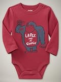 大人気の定番!baby GAP!GAPグラフィック ロンパース ゴリ 3-6ヶ月 メール便送料無料