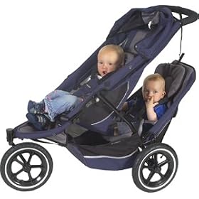 Phil & Teds Double Kit in Navy-Charcoal