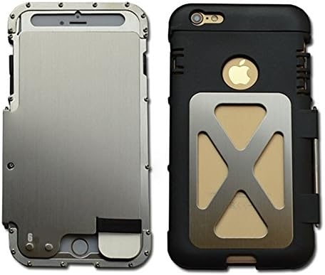 iPhone 6s Case, Lteng Heavy Duty Iron Man Full Body Armor Hybrid Defender Flip Aluminum Metal Protective Cover Case for iPhone 6 iPhone 6s (king silver)