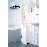 MDF Badschrank, Hochschrank, Badregal, Wandregal, Schrank in Weiß