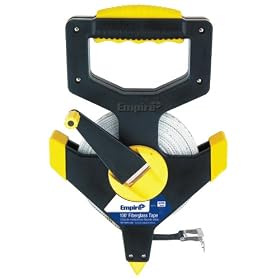 Empire Level 6711 100-Feet by 1/2-Inch Standard Open Real Fiberglass Measuring Tape
