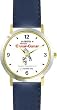 Habit 4 - Think Win-Win (Spanish Text) - DELUXE TWO-TONE WATCH from THE 7 HABITS - WATCH COLLECTION BY WATCHBUDDY&reg; - Arabic Numbers - Blue Leather Strap-Size-Large ( Men's Size or Jumbo Women's Size )