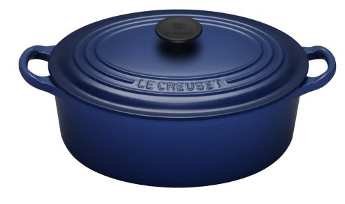 Le Creuset Cast Iron Oval Casserole, Graded Blue, 23 cm