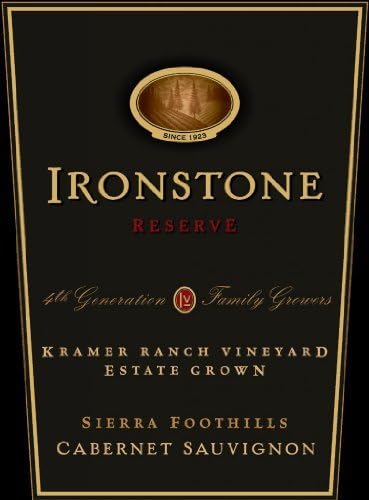 2006 Ironstone Reserve "Kramer Ranch Vineyard", Sierra Foothills, Estate Grown, Cabernet Sauvignon 750 mL