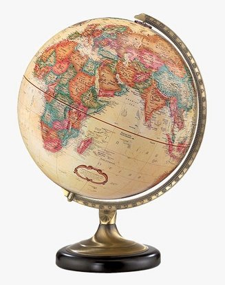 Childrens Toyshop  Toys : Sierra Globe (Antique Globe Ball) (13" H x 12" W x 17" D)