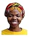 Red African Dashiki Print Ankara Modu Hat Pre-tied Head wrap