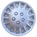 107 Series 13 Silver ABS Plastic Universal Replacement Wheelcovers