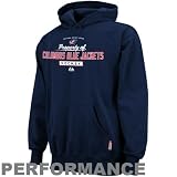 NHL Men's Columbus Blue Jackets Property of Long Sleeve Hooded Fleece Pullover, Pro Navy, XX-Large