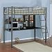 Powell Monster Bedroom Study Loft Bed, Twin