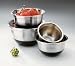 Arcosteel 0175 3 Quart Non Skid Stainless Steel Mixing Bowl Black