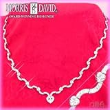 14K Wavy Hearts Diamond Necklace