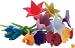 Trudeau Duo Tone Floral Wine Charms, Set of 12