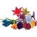 Trudeau Duo Tone Floral Wine Charms, Set of 12