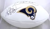 KURT WARNER SIGNED AUTOGRAPHED ST LOUIS RAMS LOGO FOOTBALL W/ HOLOGRAM + COA