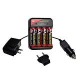 CTA Digital DCRMC CHARGER MINI W/4 AA 2700mCAR-CHARGER 110/220V