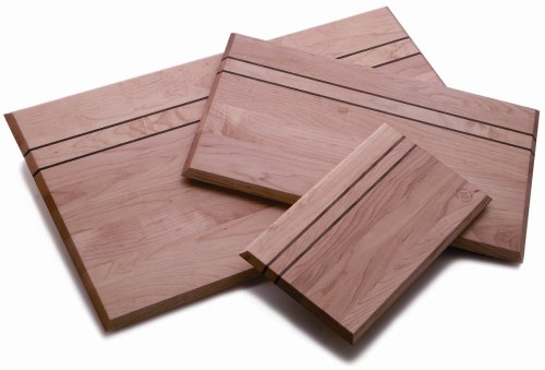 J.K. Adams STRI-2012 20-Inch by 12-Inch Signature Striped Cutting Board