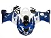 Blue/White/Black Complete Fairing Set Cowl Bodywork for Suzuki GSXR 600 750 K4 04 05