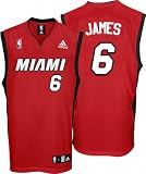 LeBron James Youth Jersey: adidas Red Replica #6 Miami Heat Jersey