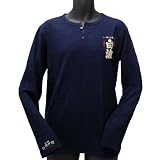 (サツマシラナミ)SATUMASIRANAMI さつま白波 お酒 銘柄 ネイビー ロングTシャツ 長袖 AHFOLC0017