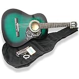 38 Green Guitar with Pick guard with Carrying Bag And Accessories
