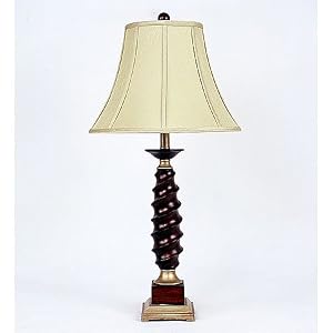 Sheffield Table Lamp with Silk Shade by SmartBargains