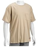  : Russell Athletic Men's Cotton Performance Pocket Tee, Jute, Medium