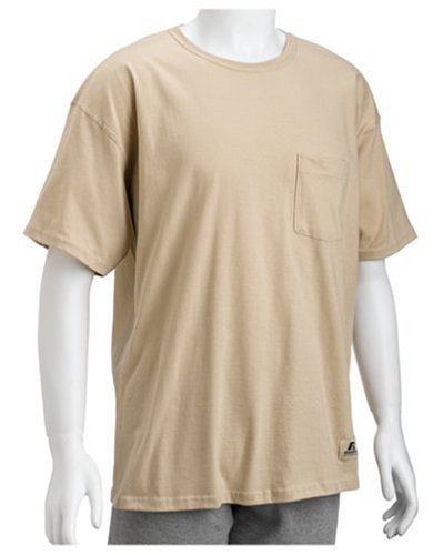 Buy Russell Athletic Men's Cotton Performance Pocket Tee, Jute, Medium online at Discounted New and Used prices. Delivered to your door with Off-The-Bookshelf.