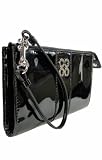 Coach 46726 Julia Patent Zippy Wallet Black