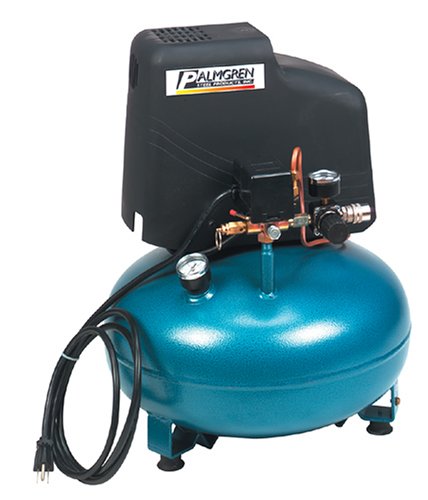 Palmgren 92126 13 Amp 2 Horsepower 6 Gallon Oil-Free Pancake Compressor