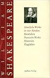 S�mtliche Werke in vier B�nden: (Band 1: Kom�dien. Band 2: Kom�dien. Poetische Werke. Band 3: Historien. Band 4: Trag�dien): Bd. 1: Kom�dien. / Bd. 2: ... Bd. 3: Historien. / Bd. 4: Trag�dien: 4 Bde.