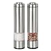 Kalorik PPG26914 Brushed-Stainless-Steel Battery-Operated Salt-and-Pepper Grinder Set