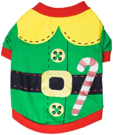 Generic Dog Costume Christmas Couture Designer Pet Apparel (Candy cane costume, M)