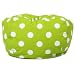 Comfort Research Classic Bean Bag Chair, Chartreuse Polka Dot
