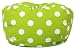Comfort Research Classic Bean Bag Chair, Chartreuse Polka Dot